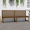 vidaXL Banc de jardin marron miel 201,5 cm bois de pin massif