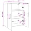 vidaXL Armoire Murale 2 pcs Ch&ecirc;ne artisanal 69,5 x 34 x 90 cm
