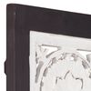vidaXL Panneau mural sculpt&eacute; &agrave; la main MDF 40x80x1,5 cm Noir et blanc