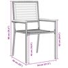 vidaXL Ensemble de salle &agrave; manger pour jardin 7 pcs Gris et marron