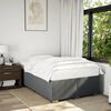 vidaXL Cadre de lit sans matelas gris foncé 120x200 cm tissu