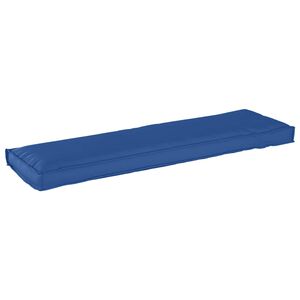 vidaXL Coussin pour banc de palette Bleu royal 140 x 40 x 8 cm