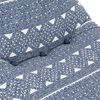 vidaXL Canap&eacute; pouf Indigo Tissu Patchwork