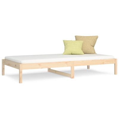 vidaXL Lit de jour sans matelas 90x190 cm bois de pin massif