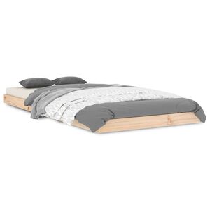 vidaXL Cadre de lit sans matelas 90x200 cm bois de pin massif