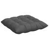 vidaXL Coussins de si&egrave;ge 4 pcs Gris fonc&eacute; 40 x 40 x 6 cm tissu