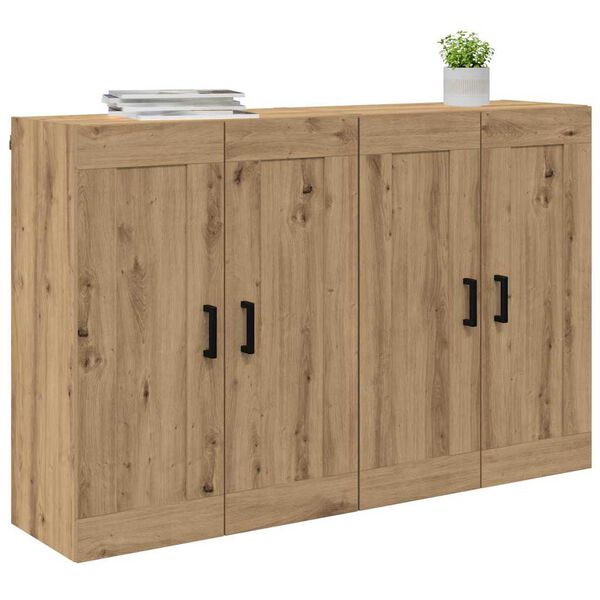 vidaXL Meuble mural 2 pcs Ch&ecirc;ne artisanal 69,5 x 34 x 90 cm