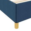 vidaXL Cadre de lit avec matelas Bleu 120 x 190 cm tissu