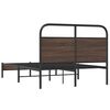 vidaXL Cadre de lit sans matelas 140x190 cm ch&ecirc;ne marron