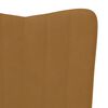 vidaXL Chaise de relaxation Marron Velours