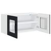vidaXL Armoire de cuisine avec stockage Kalmar Noir 80 x 31 x 40 cm