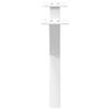 vidaXL Pieds de table basse en forme de X, 2 pi&egrave;ces, blanc, 50 x (30-31) cm, acier