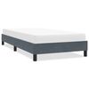 vidaXL Cadre de lit sans matelas gris foncé 100x210 cm velours