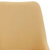 vidaXL Chaises &agrave; manger lot de 2 jaune tissu