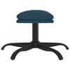 vidaXL Repose-pied Bleu 60x60x36 cm Velours