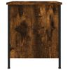 vidaXL Table de chevet ch&ecirc;ne fum&eacute; 40x42x50 cm bois d'ing&eacute;nierie