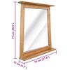 vidaXL Mobilier de salle de bain Bois de pin massif