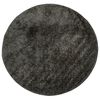 vidaXL Tapis ISTAN &agrave; poils longs aspect brillant anthracite &Oslash; 160 cm