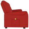 vidaXL Fauteuil de massage inclinable 4 places rouge bordeaux