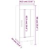 vidaXL Buffet Sonoma gris 34,5x34x90 cm Bois d'ing&eacute;nierie
