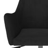 vidaXL Chaise pivotante de salle &agrave; manger Noir Velours