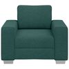 vidaXL Canap&eacute; 59cm Vert fonc&eacute; tissu