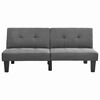 vidaXL Canap&eacute;s lit Gris clair 162 x 88 x 36 cm tissu