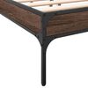 vidaXL Cadre de lit sans matelas ch&ecirc;ne marron 135x190 cm