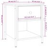 vidaXL Table de chevet ch&ecirc;ne sonoma 40x42x50 cm bois d'ing&eacute;nierie