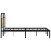 vidaXL Cadre de lit sans matelas 135x190 cm ch&ecirc;ne sonoma