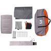 vidaXL Tente familiale &agrave; d&ocirc;me 6 personnes gris et orange imperm&eacute;able