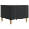vidaXL Table basse avec tiroir Noir 49 x 50 x 40 cm Bois d'ing&eacute;nierie