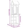 vidaXL Tour de jeu Marron 52,5 x 46,5 x 208 cm Bois solide de Douglas