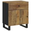 vidaXL Table de chevet 50x33x60 cm Bois de manguier et d'ing&eacute;nierie