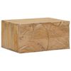 vidaXL Table de chevet faite main Marron Teck 40 x 30 x 20 cm
