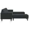 vidaXL Canap&eacute; de salon 3 pcs Noir