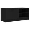 vidaXL Meubles TV 2 pcs Noir 80x35x36,5 cm Bois d'ing&eacute;nierie