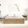 vidaXL Cadre de lit sans matelas ch&ecirc;ne artisanal 140x200 cm