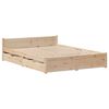 vidaXL Cadre de lit sans matelas 140x200 cm bois massif de pin