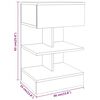vidaXL Tables de chevet 2 pcs Sonoma gris 40x35x65cm Bois d'ing&eacute;nierie