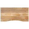 vidaXL Dessus de bureau avec courbe 140x60x2,5 cm manguier massif brut