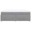 vidaXL Sommier &agrave; lattes de lit avec matelas Gris clair 140x200cm Tissu