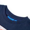 T-shirt enfants &agrave; manches longues m&eacute;lange bleu marine 116