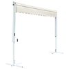 vidaXL Auvent sur pied 4x3 m Cr&egrave;me