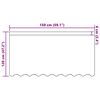 vidaXL Rideau en Dentelle Floral Blanc 120 x 150 cm Polyester