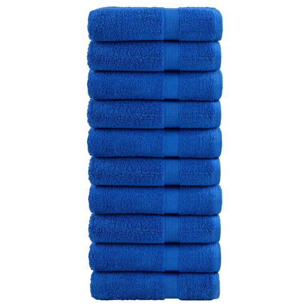 vidaXL Essuie-mains de qualit&eacute; sup&eacute;rieure SOLUND 10 pcs bleu 600 g/m&sup2;
