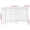 vidaXL Cache-radiateur ch&ecirc;ne artisanal 149x20x82 cm bois d'ing&eacute;nierie
