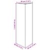 vidaXL Jardini&egrave;re blanc triangulaire 30x26x75 cm acier
