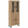 vidaXL Haut Armoire 2 pcs Ch&ecirc;ne artisanal 69,5 x 34 x 180 cm