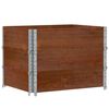 vidaXL Jardini&egrave;re marron 80x60 cm bois massif de pin